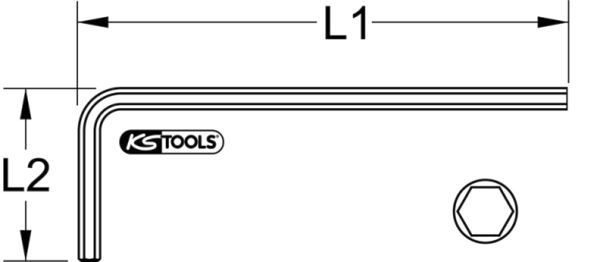 KS TOOLS Kulmaruuvinväännin 151.2039